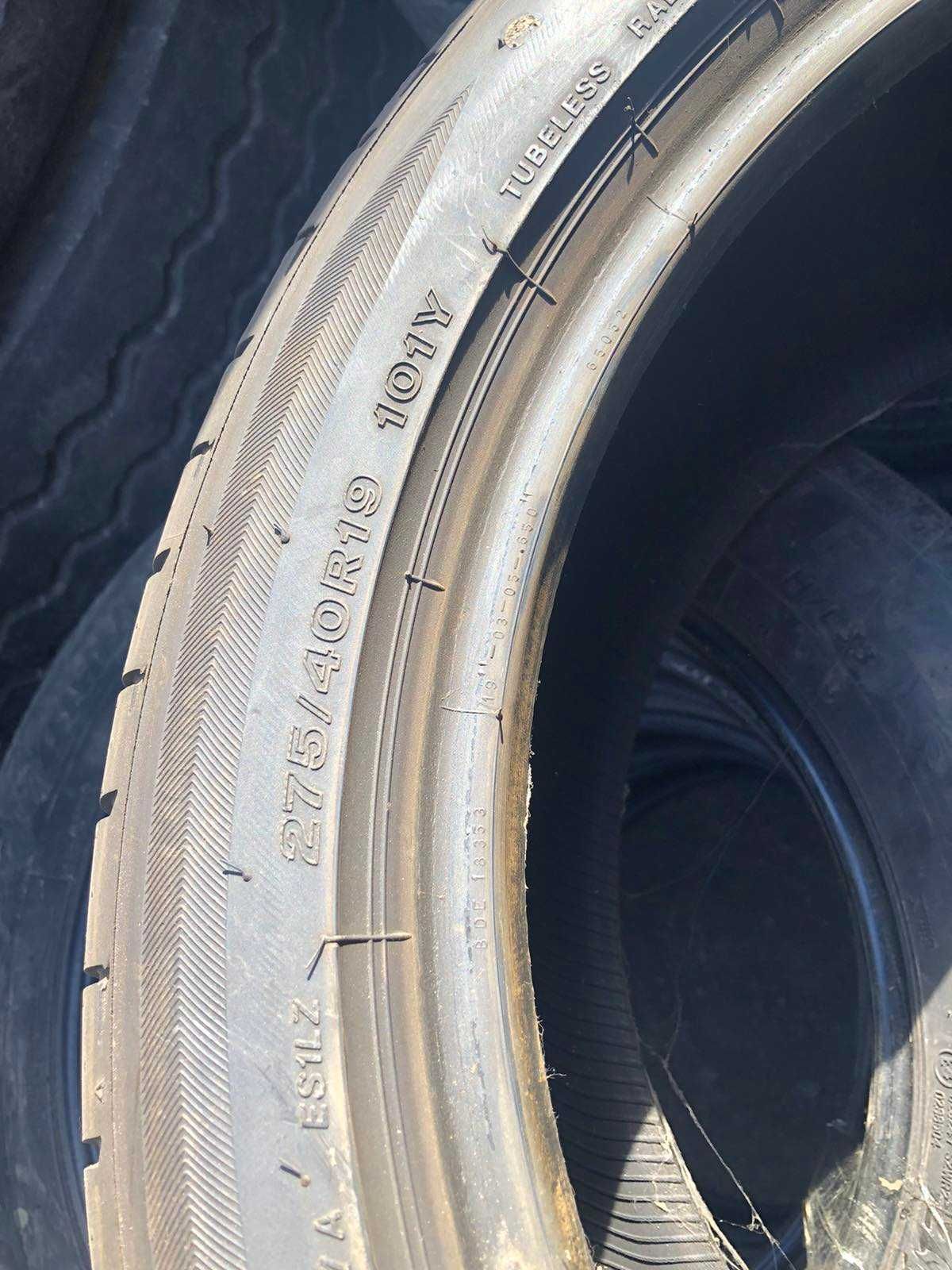 255/40 R 19 2шт 275/40 R19 Bridgestone Potenza  б/в 5мм