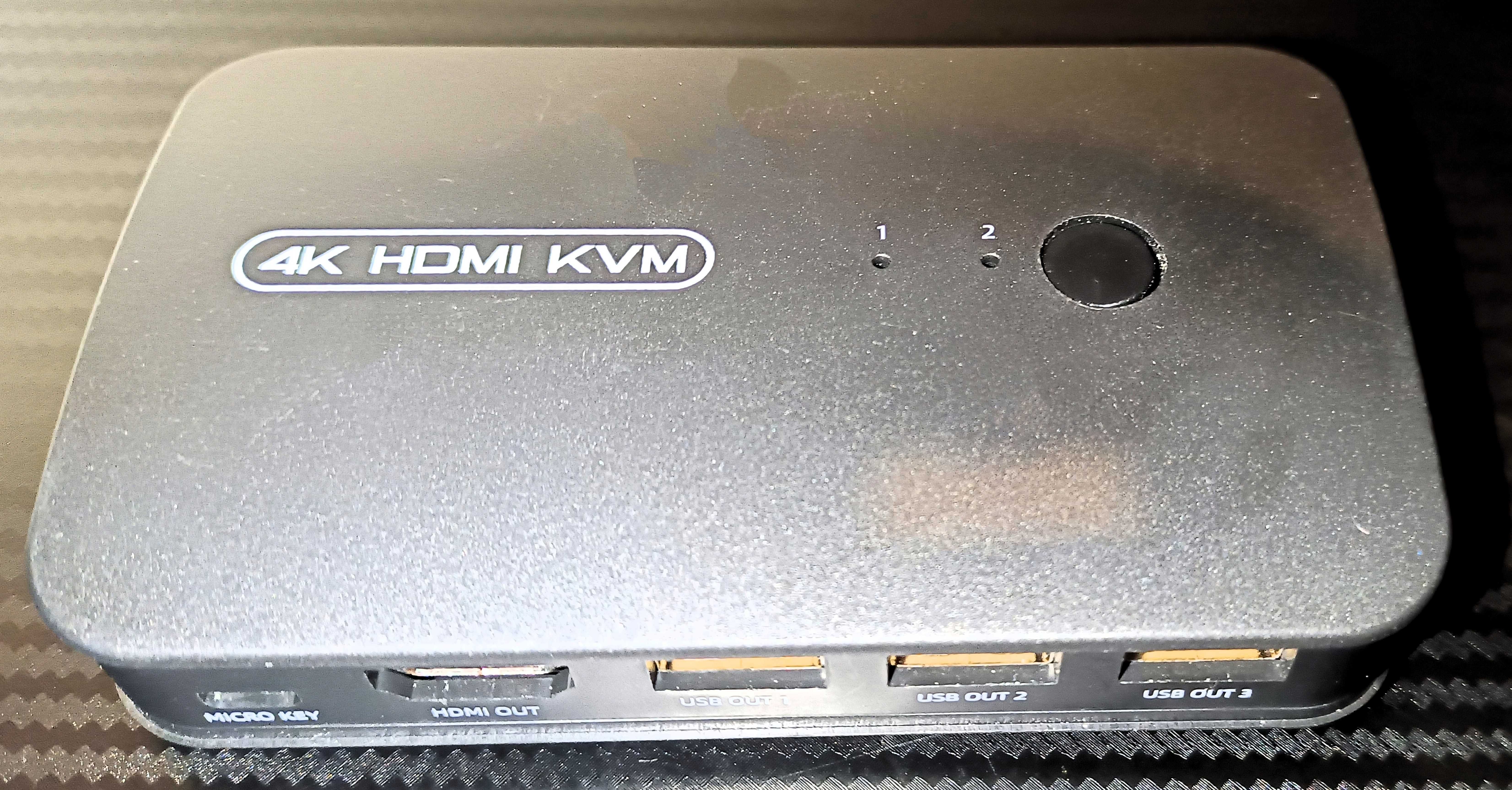 Rozdzielacz Switch KVM HDMI USB Przełącznik HD 4K