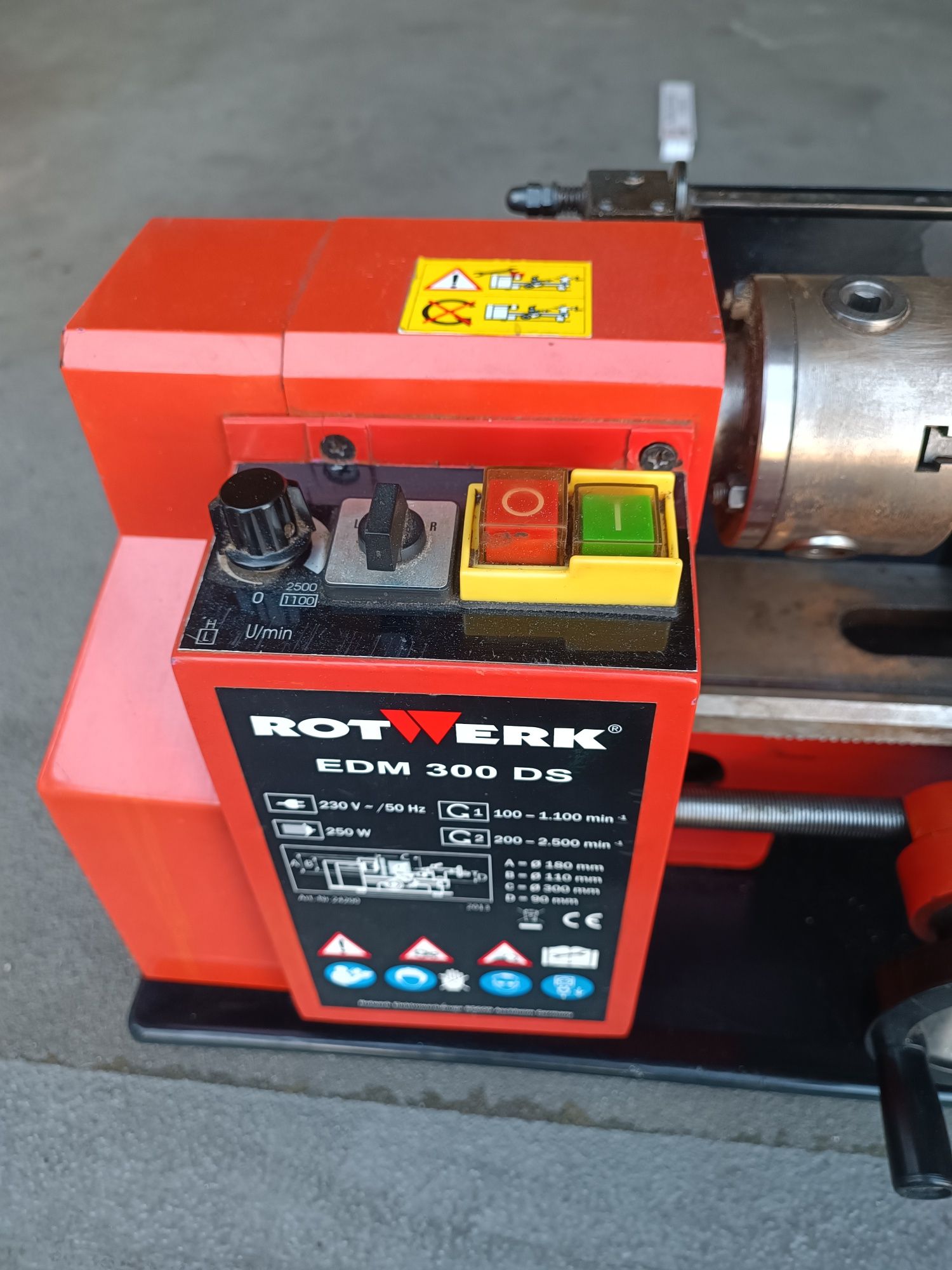 Tokarka Rotwerk edm 300 ds