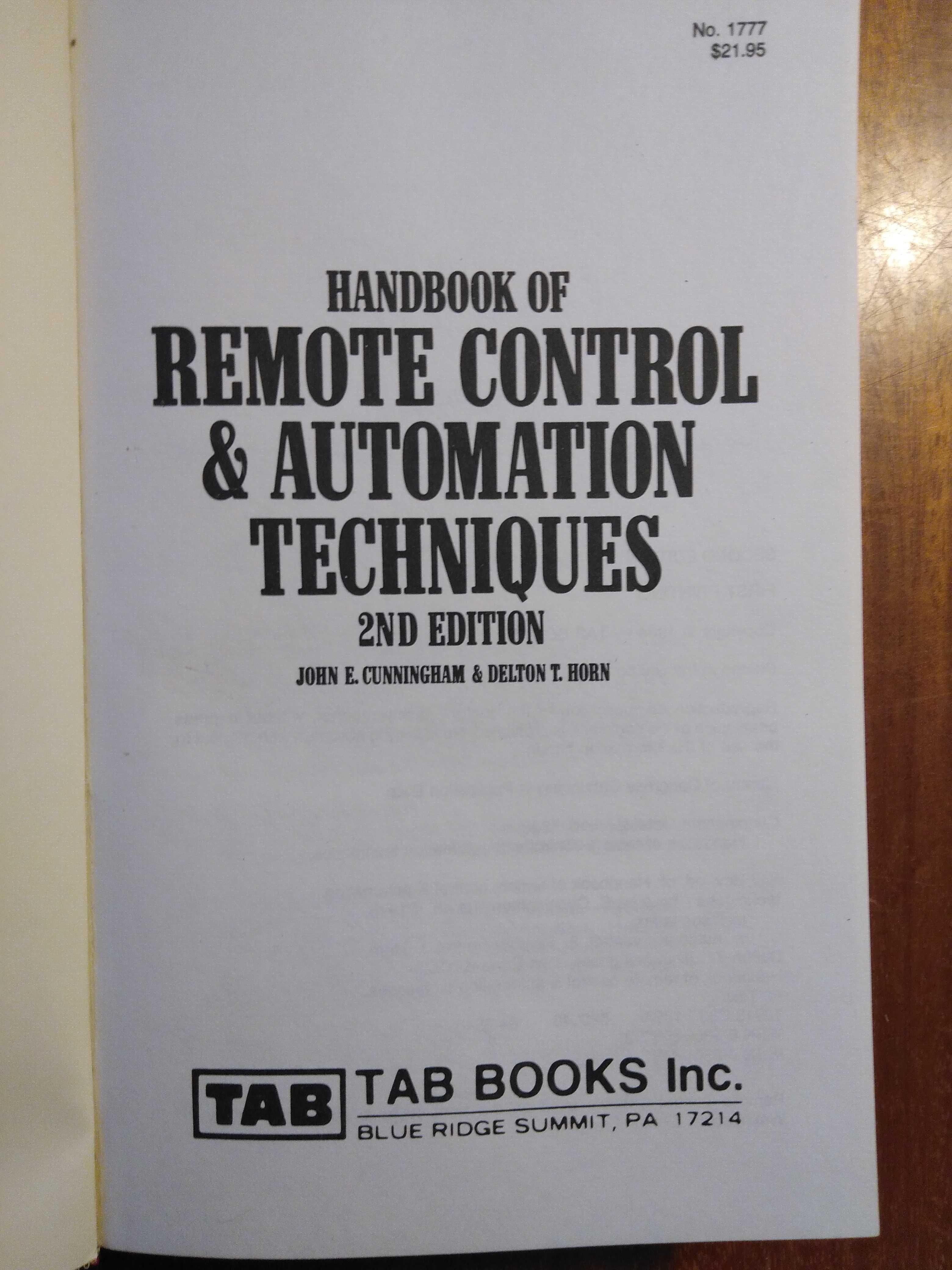 Handbook of Remote Control & Automation Techniques