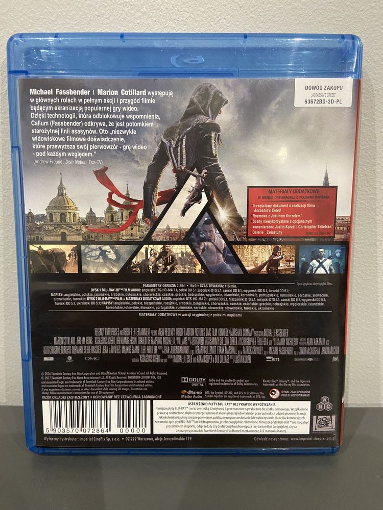 Filmy Blu-Ray Disc Transformers 3, Piraci z Karaibów, Assassins