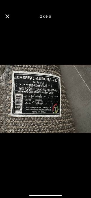 Carpete 200x300 como nova