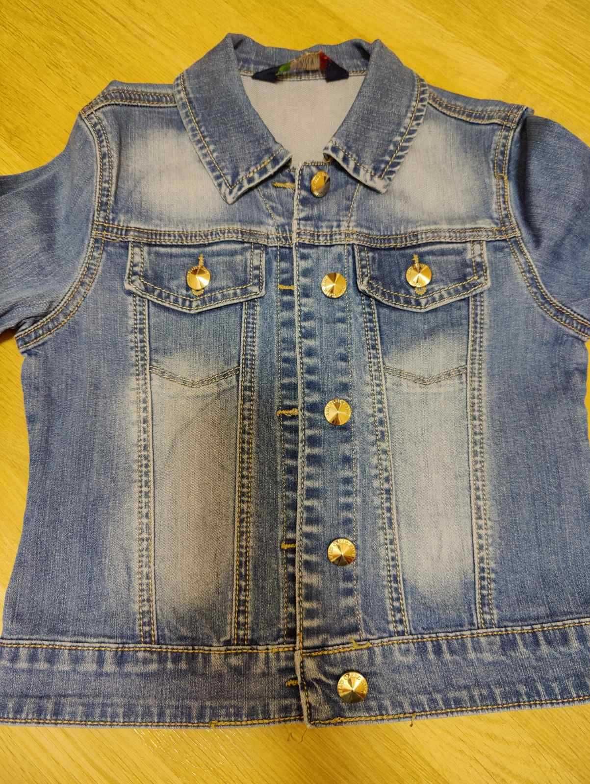 Джинсовая курточка для девочки на 6-8 лет и 9-10 лет