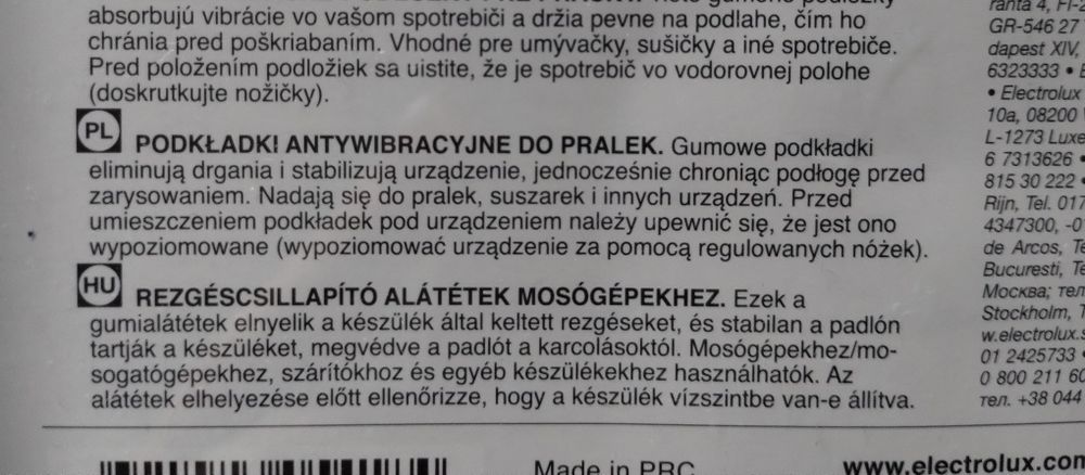 Podkładka antypoślizgowa antywibracyjna do pralki