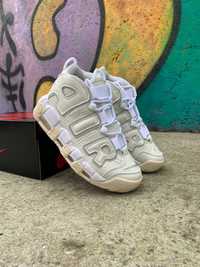 Buty Nike Air More Uptempo beige damskie