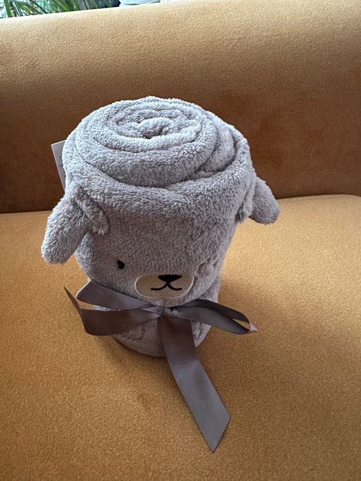 Koc miś z uszkami 60cmx100cm