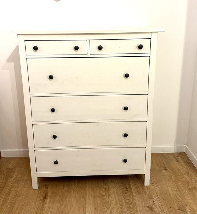 Ikea hemnes komoda ikea 6 szuflad biała drewniana