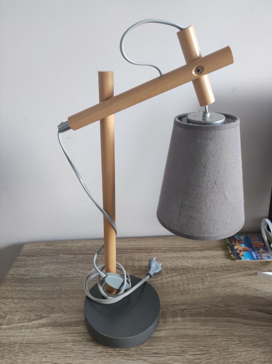 Lampka nocna szara