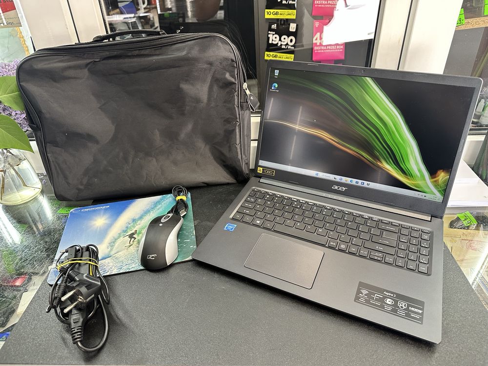 Laptop Acer Aspire 3, 128SSD, Celeron N4020, torba mysz