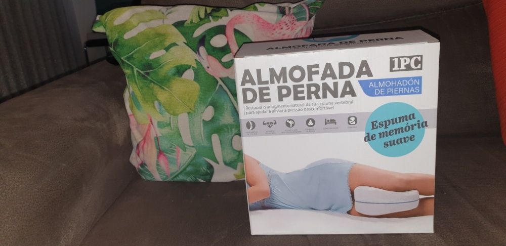 Almofada da perna ergonómica apoio e descanso