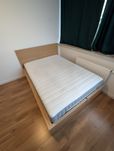 Łóżko MALM + materac VALEVÅG