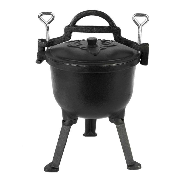 Nowy kociołek myśliwski emaliowany 5L