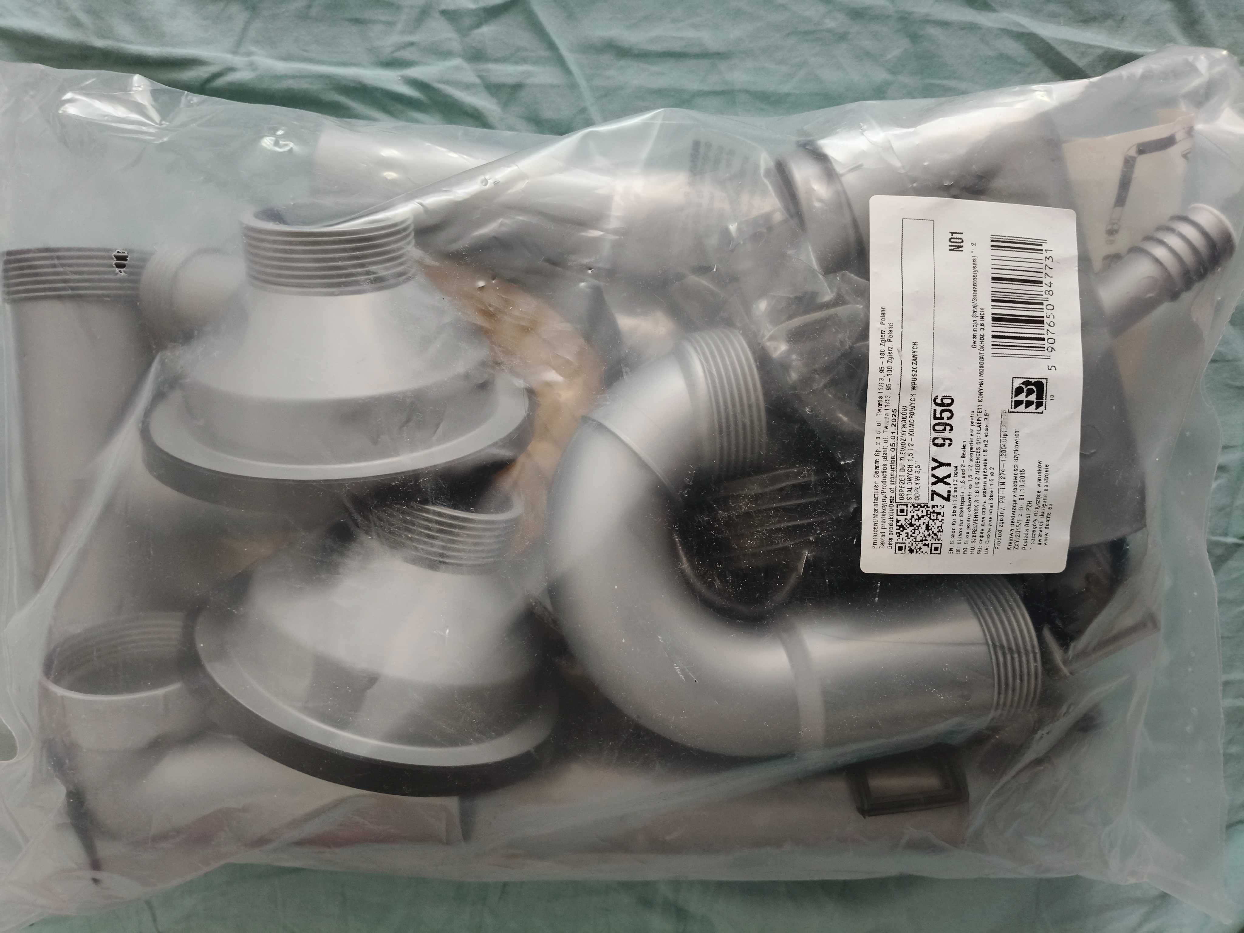 Syfon Deante ZXY 9956 zlew dwukomorowy lub 1.5