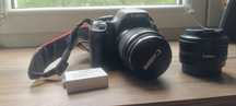 Canon EOS 600D - Lustrzanka APS-C + Obiektyw 18-55mm IS II i Jasny 50m