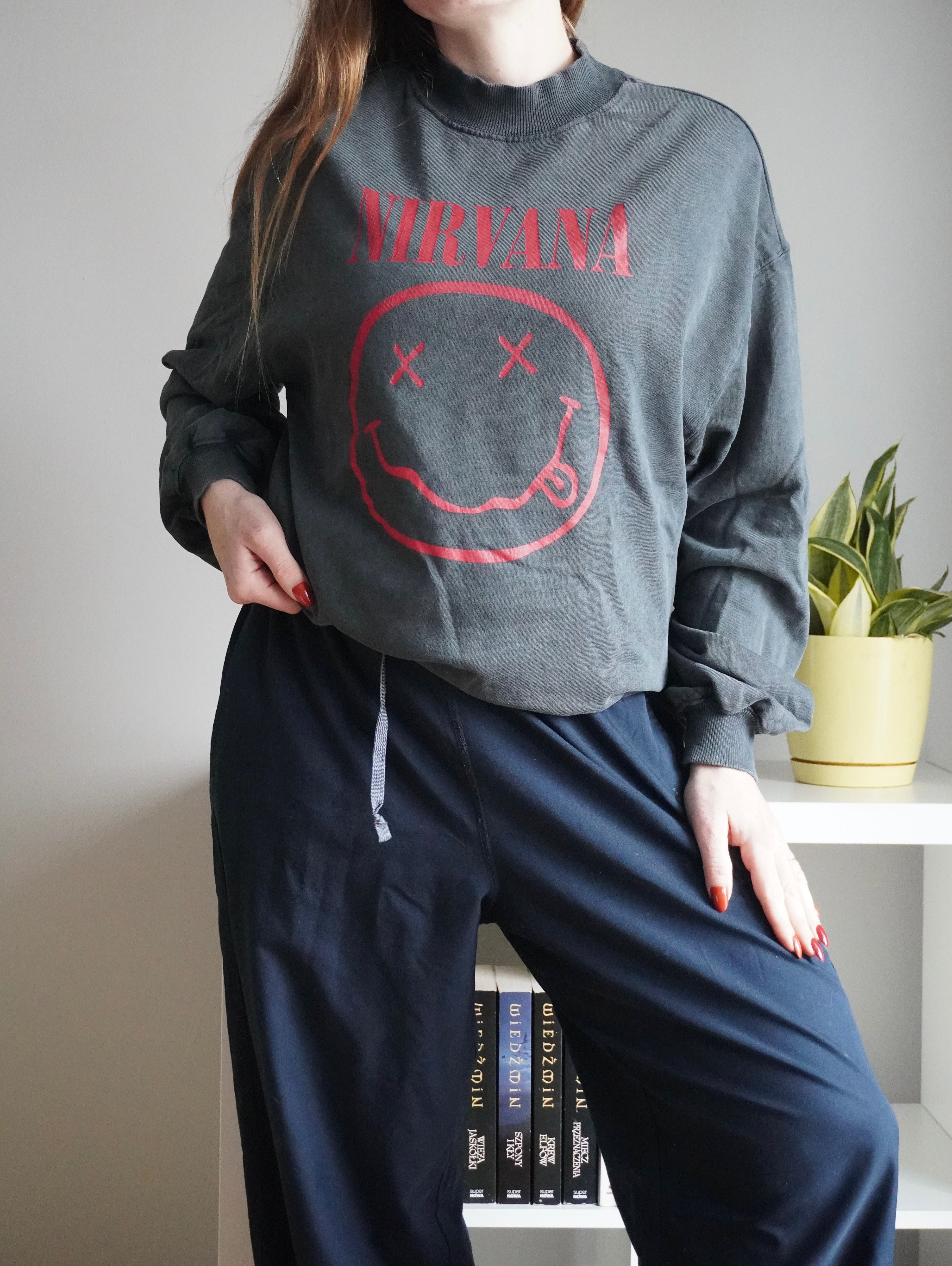 Nirvana bluza damska oversize XS/M y2k 90s