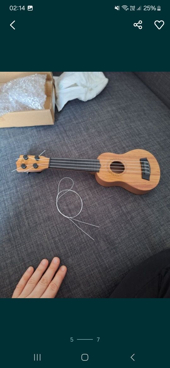 Ukulele nowe mała gitarka 35 cm