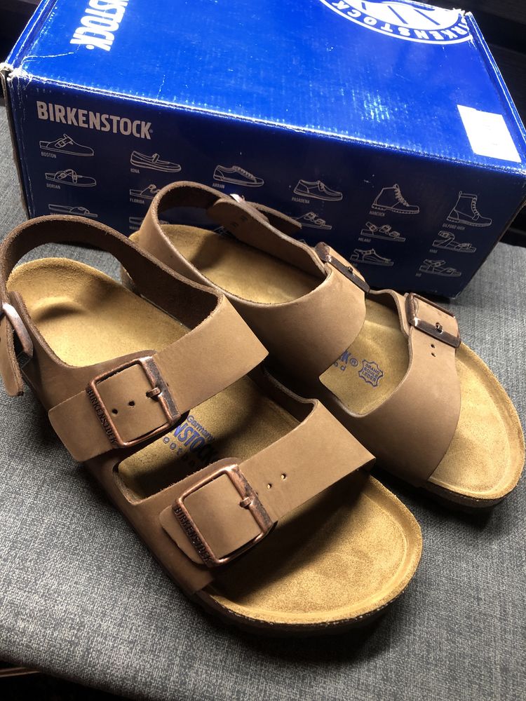босоножки birkenstock milano natural leather 40  рр