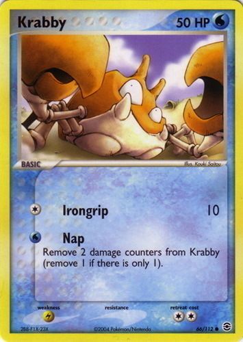Pokemon Card - Krabby 50 HP