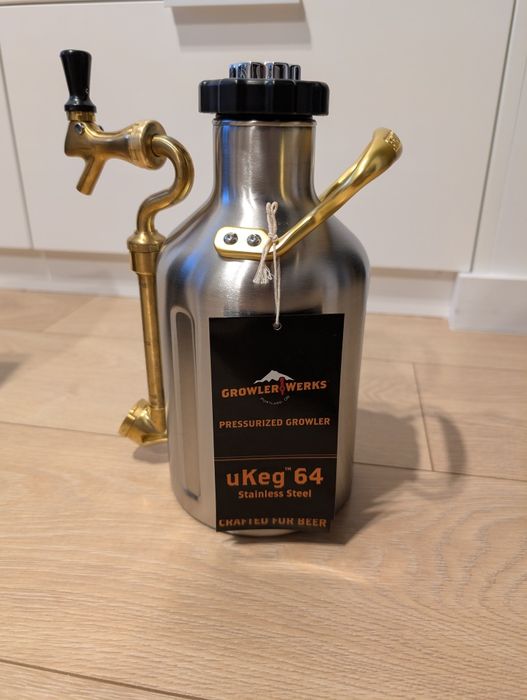 GrowlerWerks uKeg™ 64- Stal nierdzewna, 1,9 l