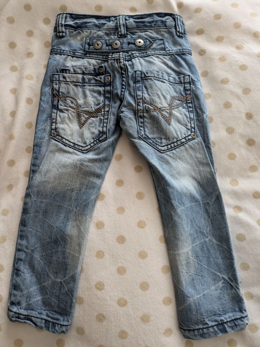 Rozmiar 92cm. Zestaw jeansów krótkie + długie. H&M.