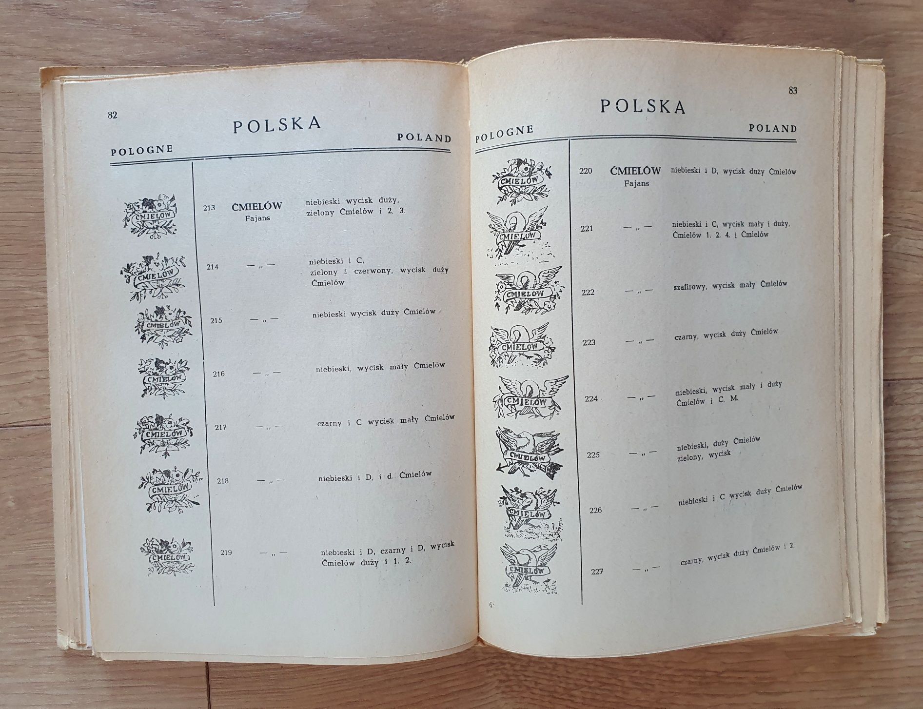 Znaki Porcelany Europejskiej i Polskiej Ceramiki 1949 rok M. Swinarski
