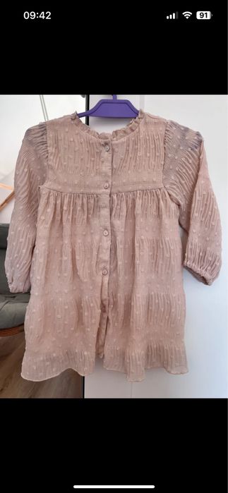 Sukienka chrzciny wesele Zara 86