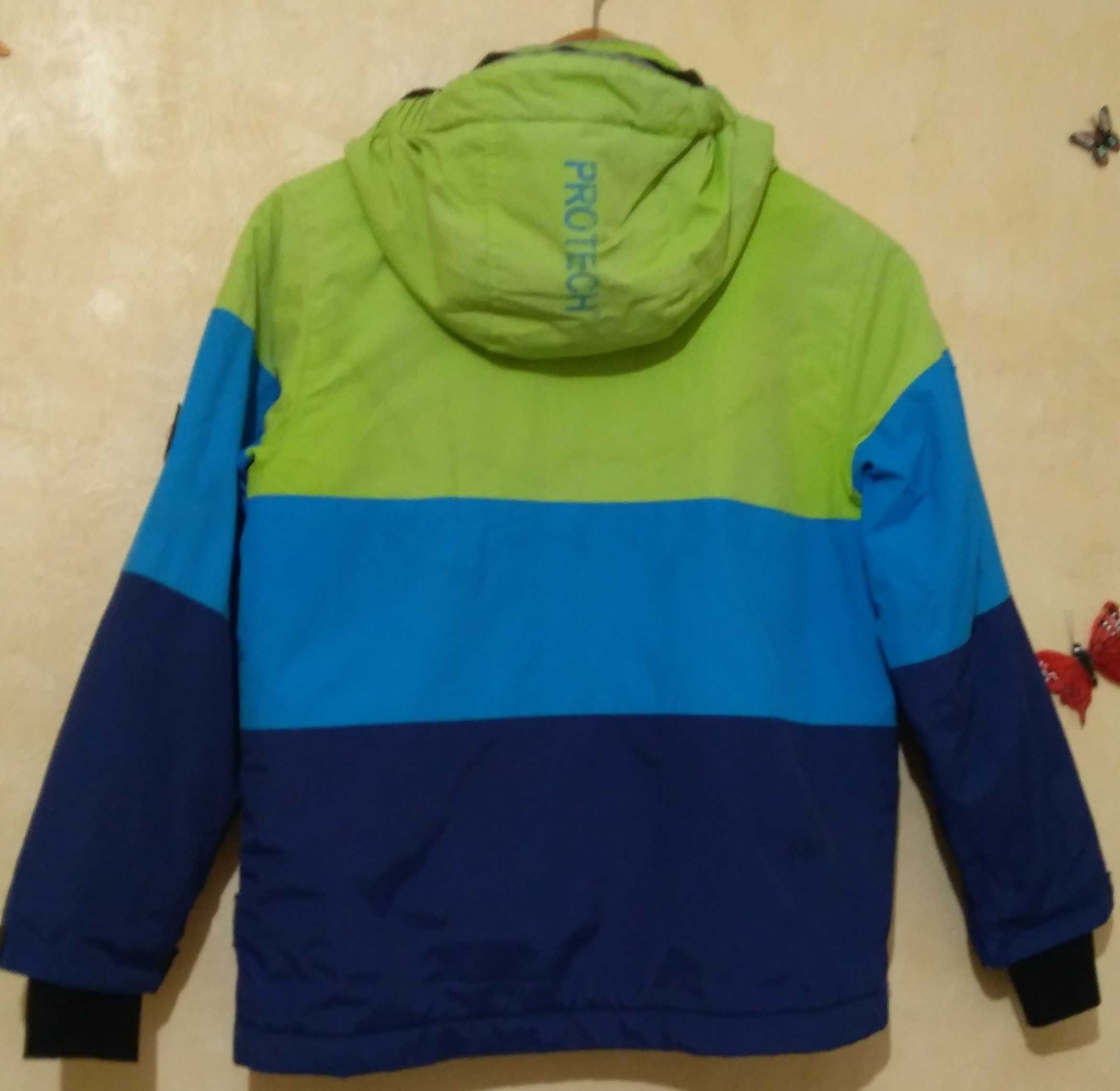 Куртка Protech Швеция зима термо мальчик трех цветная Р-р 134см, 9лет