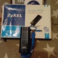 Мереживний адаптер модем АDSL с портом USB Zyxel p-630S.