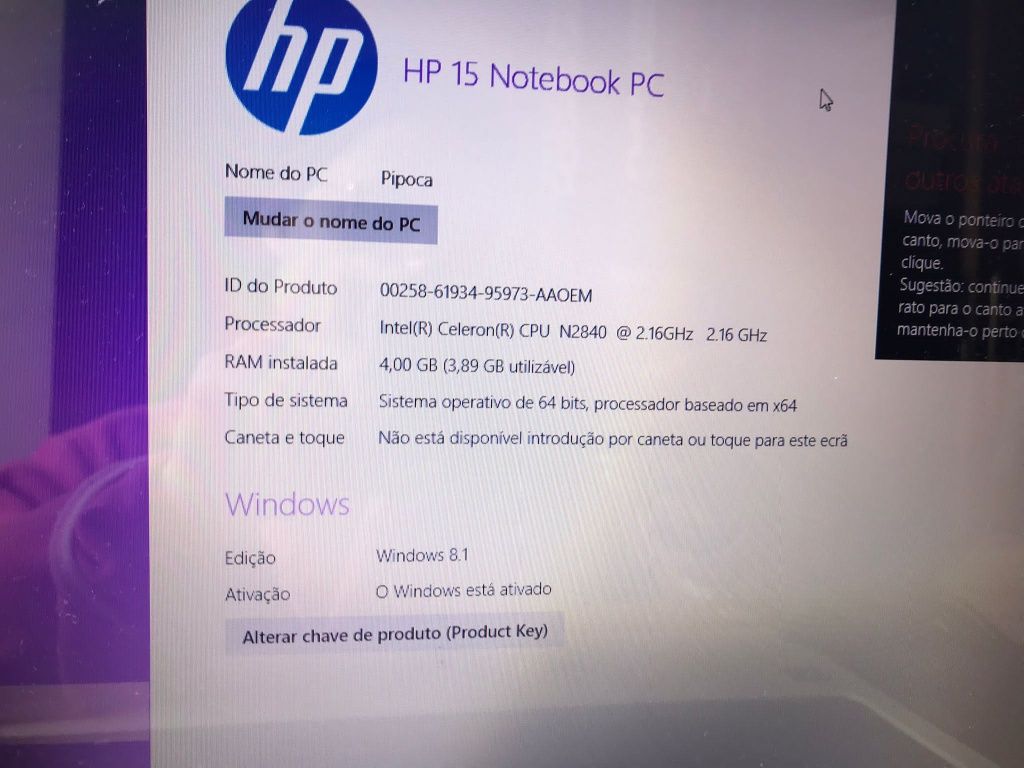 Computador portátil HP 15 notebook