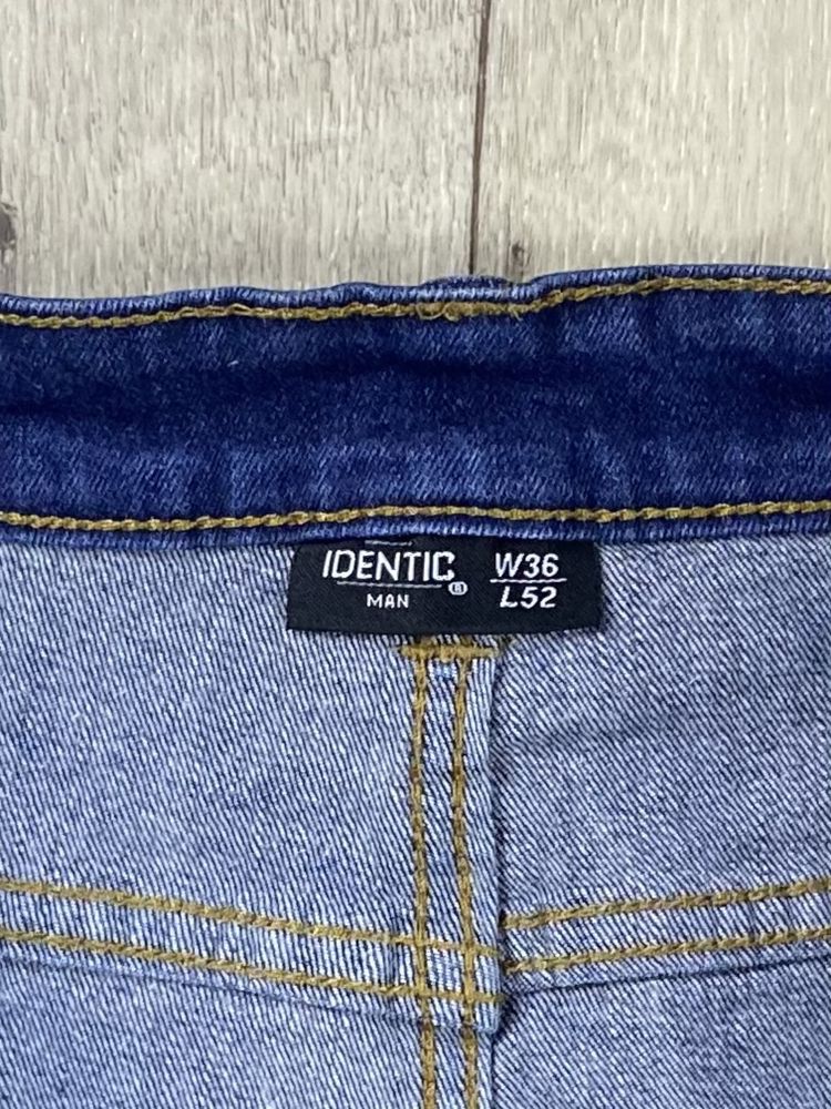 Identic шорты w36 l52 размер джинсовые синие оригинал