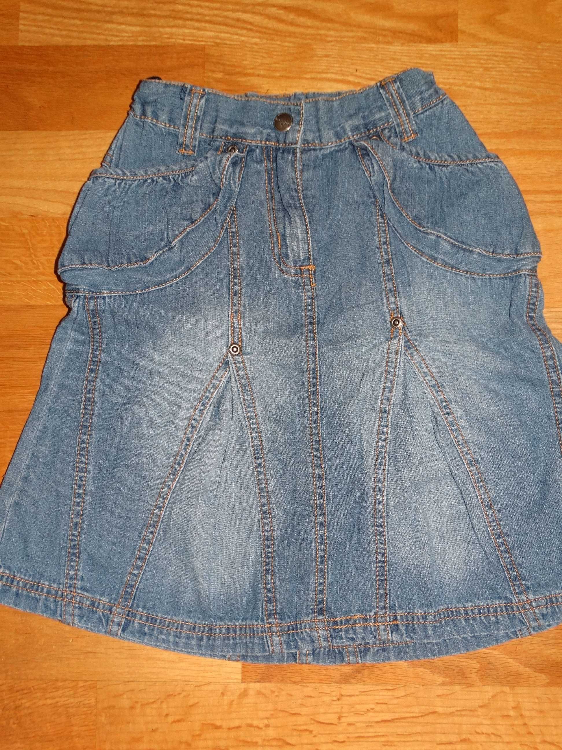 Spódnica dziewczęca dżins jeans niebieska 128 Fransa Kids Girls