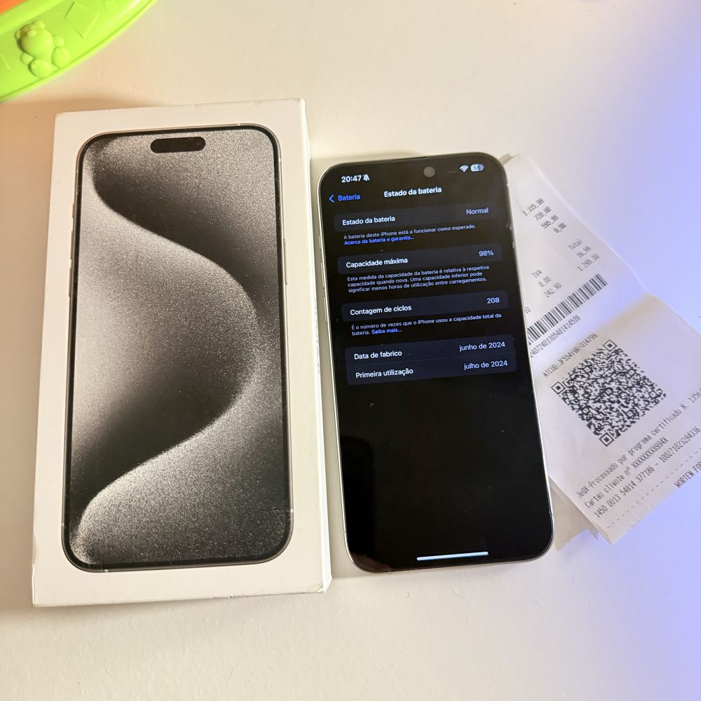 Iphone 15 pro max 256gb c/garantia