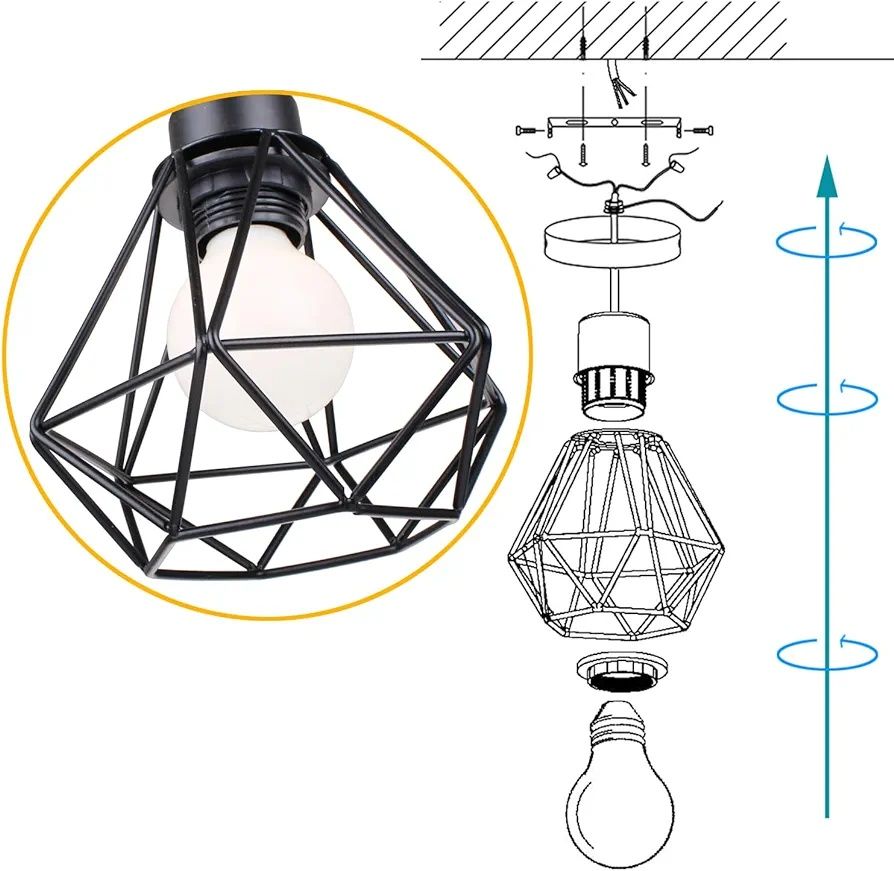 Lampa sufitowa TOKIUS - Połączenie retro z nowoczesnością