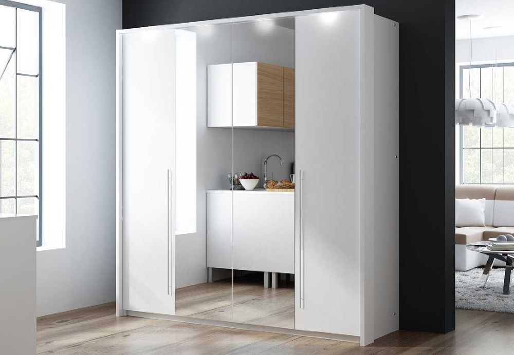 Szafa Brema 209x219x65 (drzwi harmonijkowe,3-kolory) Darmowa dostawa