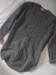 Sweter damski kaszmir/wełna/wiskoza L/XL warkocze bdb