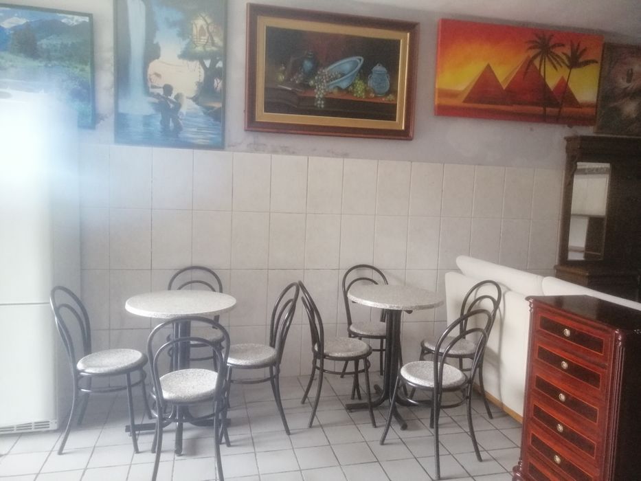 2 mesas de café tampos vezalit 60x60 com 8 cadeiras