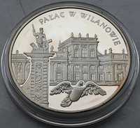 Moneta kolekcjonerska 20 zł 2000 Pałac w Wilanowie lustrzanka Ag