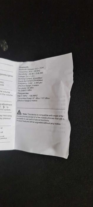 Transmiter FM BT do auta