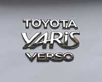 Napis emblemat Toyota Yaris Verso