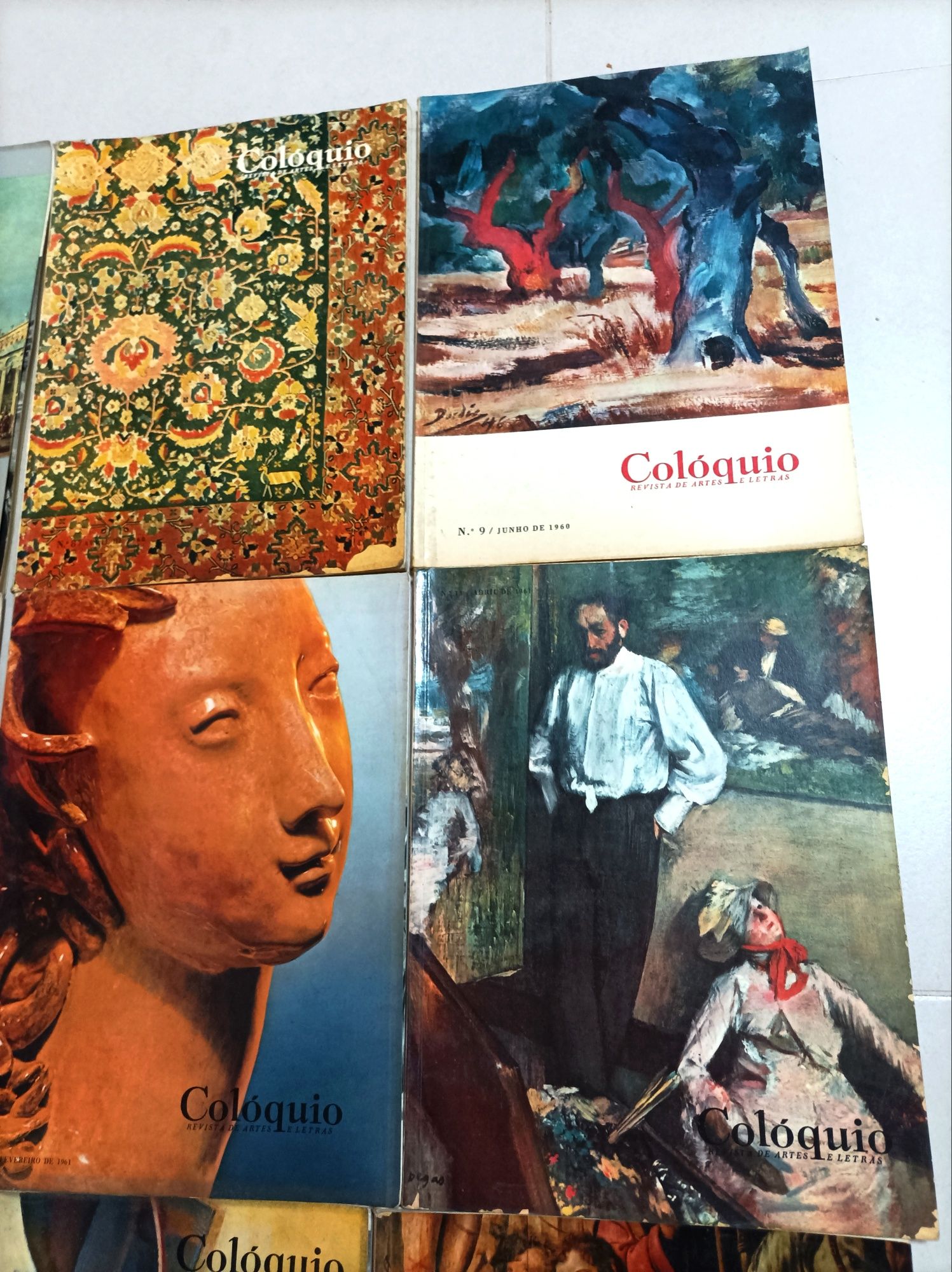 Lote de 14 Revistas Coloquio - Antigas (1959 a 1962)