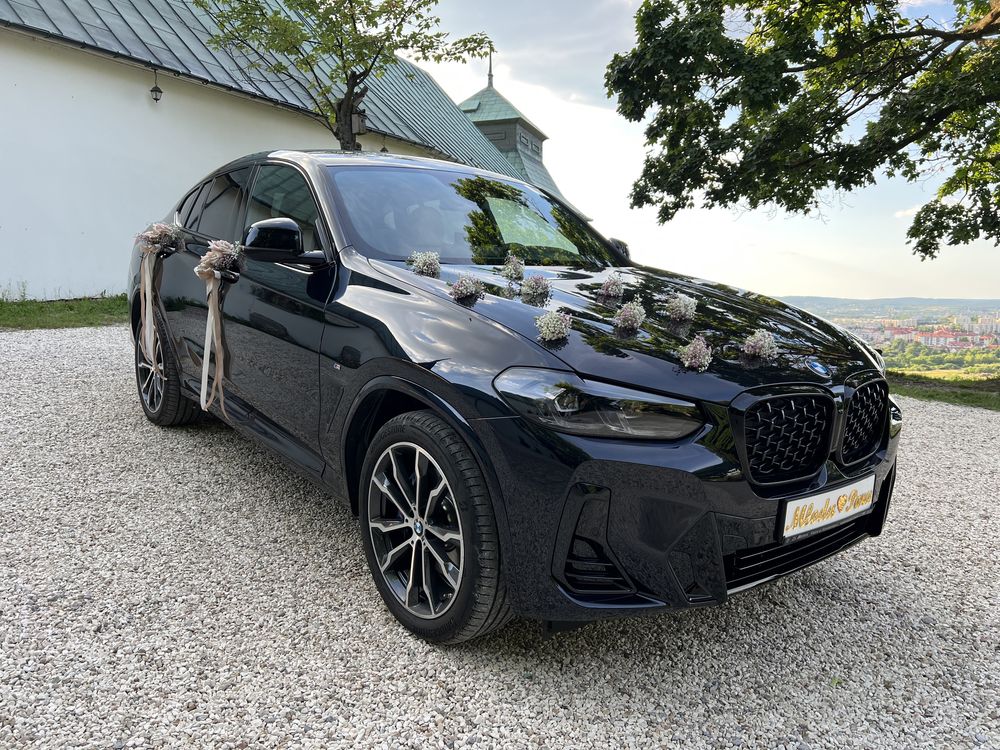 Nowe BMW X4 2023r. auto samochód do ślubu