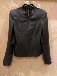 Куртка кожаная черная, натуральная кожа M L Xl 48 50 52 Турция