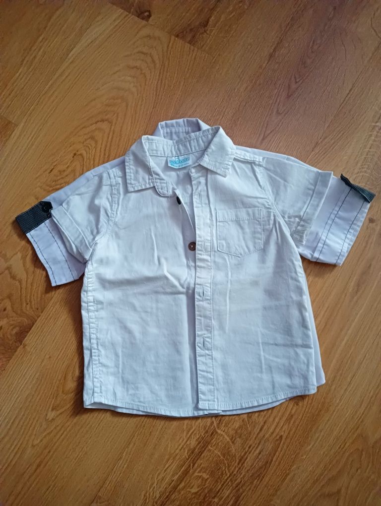 Zestaw Koszule biale 86 dla chłopca Komplet koszula biała