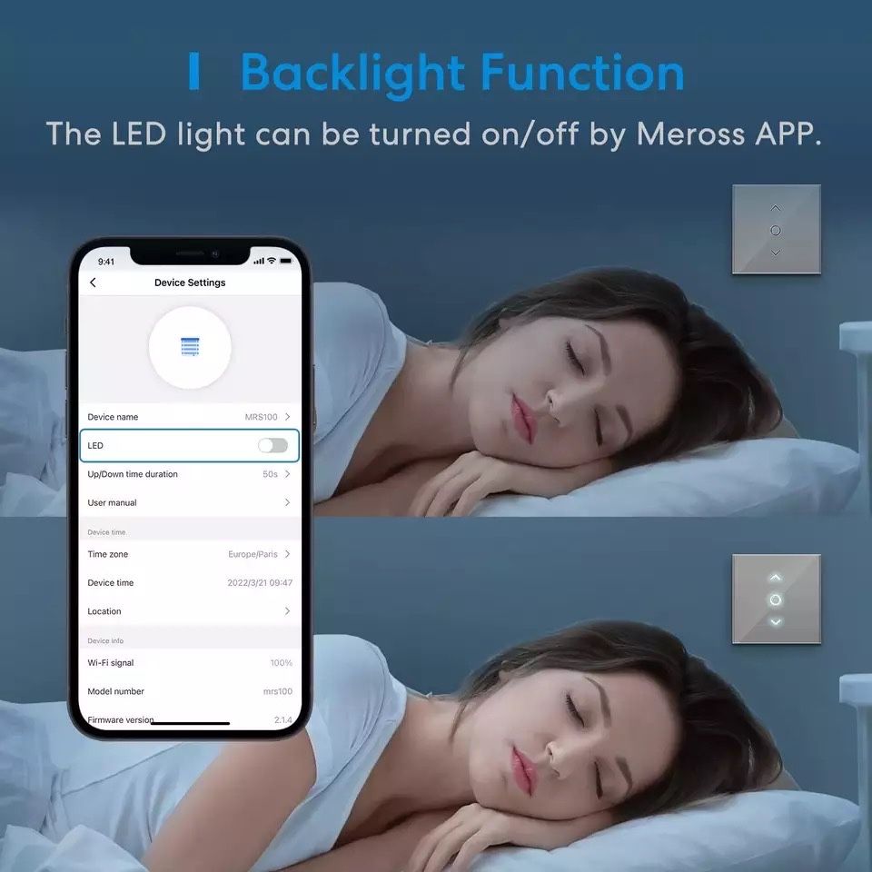 Interruptor inteligente (motor de estore) Komekit (Apple)