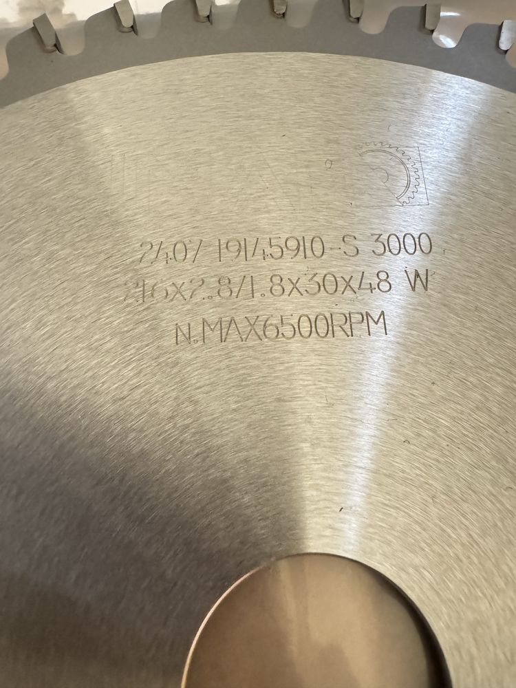 Disco de corte ø216 z48