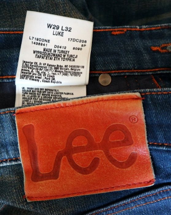 Lee Luke spodnie jeansy W29 L32 pas 2 x 39 cm
