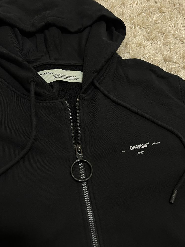 Off white зіп худі