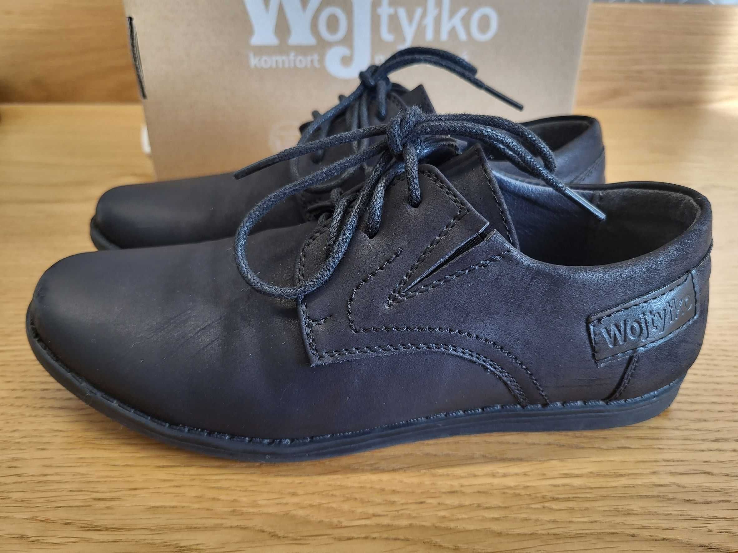 Półbuty chłopięce garniturowe eleganckie Wojtyłko r.36