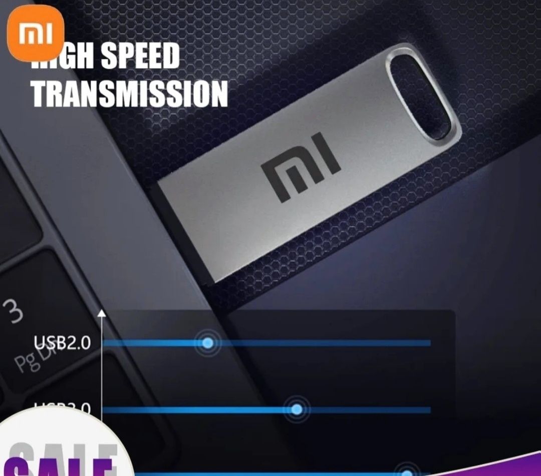 Флешка 1, 2терабайти, жорсткий диск Xiaomi
