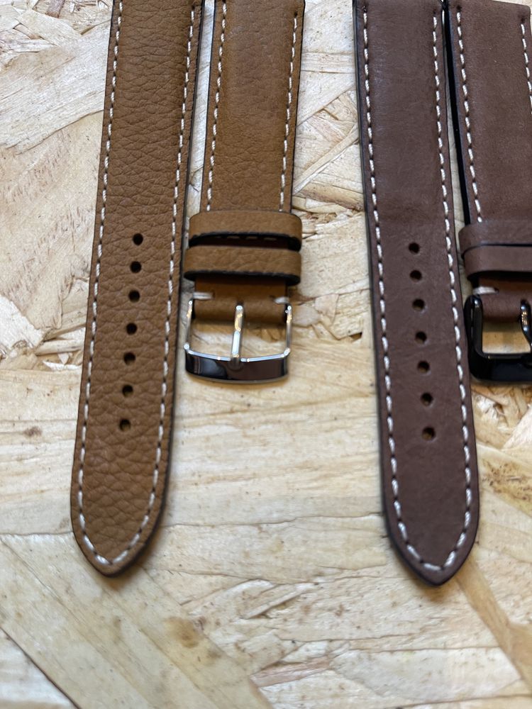 Braceletes tamanho 20mm, em pele genuína, fabricadas em Portugal